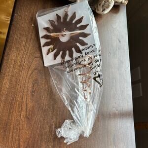 New copper color metal sun spiral Glass Ball wind spinner original packaging